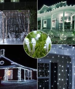 Guirlande de fête lumineuse décoratif 100 LED - 10M blanc