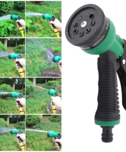 High-pressure Lever Spray with Ajustable Hose Nozzles - 8 Pattern