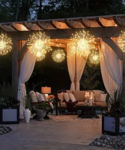 Guirlande LED Feux d'artifice lumineuse avec télécommande