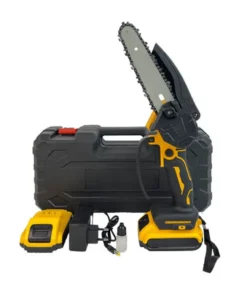 Mini Tronçonneuse à Batterie 6 Pouces, YINCCO mini Tronçonneuse Électrique Sans Fil Brushless avec 2 Batteries , 10m-s
