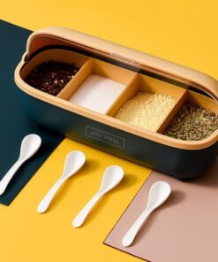 Boîte à Épices avec Couvercle - 🎨 Design Élégant