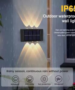 2x Appliques Murales 12 LED Extérieures Modernes